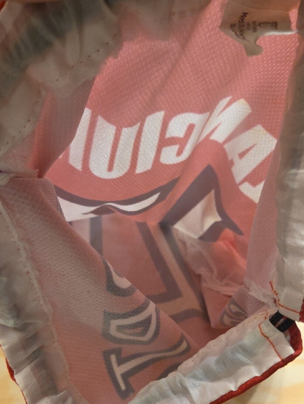 Toronto Raptors Jonas Valanciunas Red Drawstring Bag - Picture 3 of 3